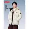 鸭鸭（YAYA）孙颖莎同款情侣羽绒服男女短款防风保暖冬季新款韩版宽松面包服 月光白色 L 【建议130-150斤】 实拍图