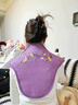 AI JOOU粗海盐袋热敷包肩颈椎热敷袋理疗袋 电加热披肩艾灸艾草热敷包 紫 实拍图