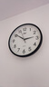 康巴丝（Compas）挂钟客厅 简约静音客厅石英钟表挂墙时钟 c2866 黑色 30.5cm直径 实拍图