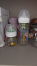 布朗博士防胀气奶瓶套装新生儿专用(0-3月玻璃150ml+3-6月玻璃270ml)萌兔 实拍图