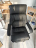 顾全电脑椅办公椅可躺160° 久坐舒适老板椅 人体工学椅C570金黑纤 实拍图