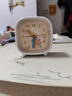 码仕闹钟儿童学生创意小时钟简约方形指针夜光贪睡懒人夜灯桌面床头钟开学升学必备C301-3开学季 实拍图