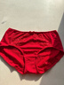 欧迪芬（Ordifen）秋冬年健康棉质内裤女舒适柔软透气吸汗小裤蝴蝶结2条装送女友 中国红 XL (170/100) 实拍图