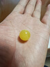 炫夏附证书天然原矿蜜蜡单珠子散珠圆珠琥珀鸡油黄白花蜜手串金刚配珠 蜜蜡珠子单颗约14mm（附证书） 实拍图
