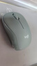 罗技（Logitech）M221 轻音鼠标 无线鼠标 办公鼠标 对称鼠标 带无线微型接收器 薄荷绿 实拍图