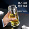 万象（WANXIANG）双层玻璃杯V49RL商务办公钛银色礼盒装带滤网泡茶杯情侣便携水杯 实拍图