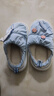 京东京造玉桂狗儿童棉拖女童冬季室内家用保暖加绒可爱拖鞋男孩 浅蓝30-31 实拍图