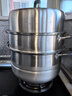 康巴赫蒸锅304不锈钢蒸笼食品级双层汤锅家用蒸煮炖燃气灶电磁炉通用 【升级防烫｜加厚304】 3层 30cm 实拍图