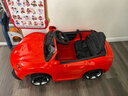 米蚁（MiYi）【1.15米加长版】儿童电动车四轮汽车可坐人遥控小孩宝宝玩具童车 四驱红+大电瓶+手机遥控+软皮座 实拍图