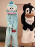 氧家小丑鱼睡衣 搞怪连体情侣睡衣男女冬季加绒加厚珊瑚绒卡通家居服 丑鱼连体衣 S M 适合身高150-165cm 实拍图