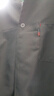 沃巴伦男士工作服罩衣长袖耐磨耐脏防尘工厂车间搬货罩衣劳保蓝大褂工装 灰色西服领搬运大褂 大号（110斤-190斤可穿） 实拍图