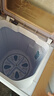 小鸭洗衣机半自动双桶双缸家用大容量小型租房宿舍波轮脱水甩干两用双杠省电老式强动力易操作以旧换新 18.5公斤 双缸 洗12+脱6.5 玻璃面板终身联保 金 实拍图