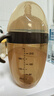 世喜奶瓶10月以上婴儿仿母乳硅胶断奶奶嘴大棕瓶带重力球手柄240ml 实拍图
