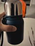拓进德国进口品质保温杯女高颜值随手迷你杯子不锈钢泡茶便携 提绳款蓝色:带茶网-送杯刷 350ml 实拍图
