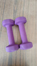 PROIRON普力艾 浸塑哑铃女士家用纯铁小哑铃儿童初学者健身 紫色1.5kg*2 实拍图