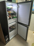 海尔（Haier）「真省电」165L两门小冰箱一级能效风冷无霜黑金净化灰色HC2-165WGHC2E9S9国家补贴 实拍图