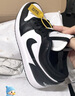 耐克NIKE休闲鞋男女熊猫AJ 1乔丹JORDAN 1运动鞋DC0774-101黑白35.5 实拍图