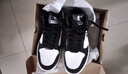 乔丹男鞋加绒高帮板鞋保暖棉鞋皮革面减震休闲运动鞋子 白色黑色 热销中.... 42 实拍图
