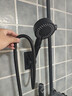 Rosecret【德国】增压淋浴花洒喷头全套强劲家用多功能洗澡手持莲蓬喷头 黑色-单喷头+1.5米防爆软管+支架丨浴室浴霸一整套 硅胶出水孔密集大出水量畅享淋浴 实拍图