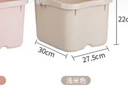 茶花 泡脚桶洗脚盆 泡脚盆塑料盆 足浴盆足浴桶 塑料桶 浅粉 1只装 实拍图