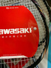 川崎（KAWASAKI）羽毛球拍超轻碳素中杆对拍KD-1PRO天蓝+黑红已穿线+6球+手胶+拍包 实拍图