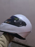 GSB摩托车头盔冬季防冻保暖男女盔3C电动车摩托车通勤竞速头盔gsb361 珍珠白配透明镜片+顺丰快递 L（建议55-56头围） 实拍图