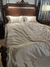 轻奢双面贡缎丝绸四件套丝滑裸睡水洗真丝冰丝被套天丝床上用品 香槟金【轻奢重磅丝绸】 1.5米床单款四件套-被套200*230 实拍图