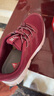 足力健老人鞋中老年轻便休闲散步鞋2431380J 女 酒红 40 实拍图