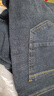 真维斯（Jeanswest）牛仔裤男2026春季轻商直筒修身牛仔长裤男黑色常规36 实拍图