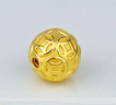 YINXIANGRONG黄金铜钱珠转运珠金钱珠3D硬金串珠足金999金珠DIY手串配件 6mm铜钱珠约0.11g支持多退少补 实拍图