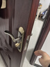 鸣固 不锈钢门锁 室内门木门锁 免改孔孔距面板可调不分方向旧门换锁通用型把手锁 125A款舌距60 实拍图