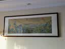 摩马艺品千里江山图客厅装饰画沙发背景墙办公室挂画宋式美学山水画 雅致红褐实木画框【免费安装】 80x210cm（馆藏丝绢画芯） 实拍图