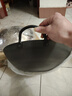 章丘手工铁锅农村柴火灶大铁锅无涂层老式不粘炒菜锅家用双耳炒锅 【免开锅】送铲+盖 40cm 实拍图