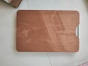 双枪乌金檀木整木菜板 百年龄砧板家用切菜案板抗菌实木菜板45*30*3 实拍图
