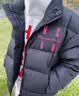 MEDM【王鹤棣同款】 国潮字母刺绣保暖立领羽绒服冬季外套 黑色粉字 2XL 实拍图