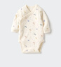 优衣库婴幼儿宝宝新生儿包臀衣长袖1件装连体衣478372 478373 478373/01乳白色 50cm 实拍图