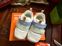 基诺浦 宝宝学步鞋 春秋男女儿童运动透气童鞋 婴儿透气机能鞋GB2230 羽毛白/奶糖米/牛津蓝/仙果绿 19.5 120mm 适合脚长116-124mm 实拍图