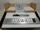 YYAUDIO杨阳发烧级音响电源滤波器 防雷滤波净化器排插功放音箱电源净化滤波器插排支持USB 液晶电压显示【银色】 一个 实拍图