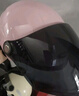 野马（YEMA）3C认证359S电动摩托车头盔男女秋冬季轻便式半盔电瓶车安全帽 四季通用 樱桃粉彩带花配透明长镜 实拍图