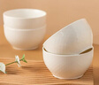 京东京造 汤碗 米饭面陶瓷景德镇餐具套装家用蒸蛋碗 奶油华夫 4.5英寸*6 实拍图