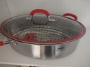 京东京造 年年有余红运蒸锅 蒸鱼304不锈钢汤锅加厚炖蒸煮多用大容量 6.3L 实拍图