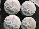家用釉下彩田园风现代风陶瓷餐具初见7英寸锤纹盘子菜盘饭盘 4个装 实拍图