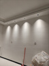 雷士（NVC）LED射灯客厅过道背景嵌入式洗墙小山丘铝材7瓦暖白黑杯【莲华】 实拍图