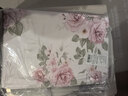 富安娜床上四件套 纯棉100%全棉床单被套单双人 花知晓 203*229cm 粉 实拍图