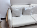 源氏木语布艺沙发客厅现代简约实木沙发转角沙发沙砾白三人位 实拍图