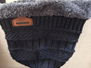 【JEEP制造商】帽子冬天针织毛线帽加绒加厚保暖防寒骑车女士棉帽 深蓝色单帽 松紧弹力 实拍图