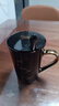 布丁瓷艺星座马克杯带盖勺牛奶咖啡杯家用陶瓷杯子男女情侣喝水杯生日礼物 狮子座（黑） 实拍图