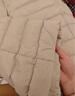 鸭鸭（YAYA）佟丽娅同款轻薄羽绒服女新款冬季短款圆领内胆修身时尚薄外套男 米白色【女款无领】 M 【建议90-100斤】 实拍图