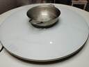 富得莱 饭菜保温板 加热菜板 暖菜板2025新款 圆形家用智能多功能带火锅电磁炉 自动恒温餐桌旋转盘神器 触控白80cm电动旋转电磁炉火锅 实拍图