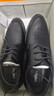 卡帝乐鳄鱼（CARTELO）软牛皮男士皮鞋商务正装鞋男内增高男鞋加绒皮鞋男9585 黑色 42 实拍图